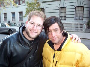 Adam Sandler and Rabbi Jason Miller