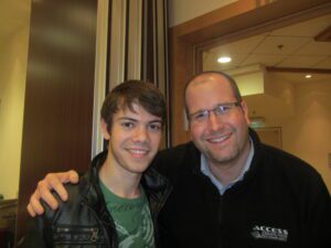 Alexander Gould and Rabbi Jason Miller