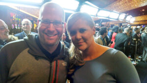 Amy Schumer and Rabbi Jason Miller