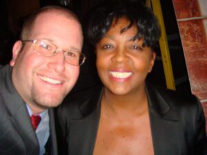 Anita Baker and Rabbi Jason Miller