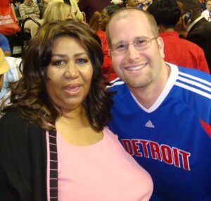 Aretha Franklin and Rabbi Jason Miller