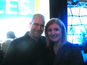 Arianna Huffington and Rabbi Jason Miller