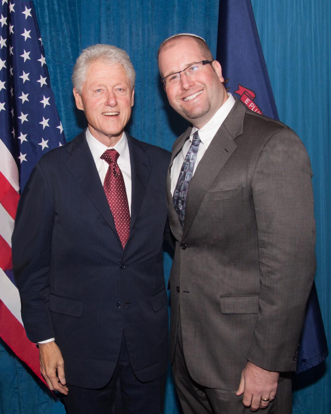 President Bill Clinton and Rabbi Jason Miller