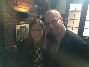 Chelsea Clinton and Rabbi Jason Miller