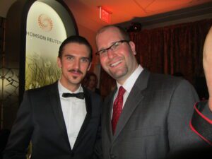 Dan Stevens and Rabbi Jason Miller