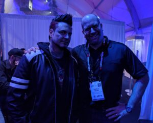 Jason Hook of Five Finger Death Punch and Rabbi Jason Miller