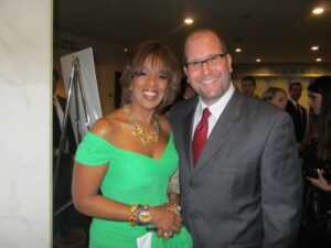 Gayle King and Rabbi Jason Miller