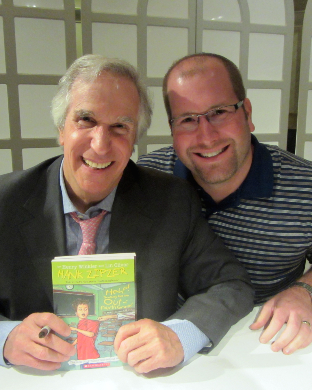 Henry Winkler and Rabbi Jason Miller