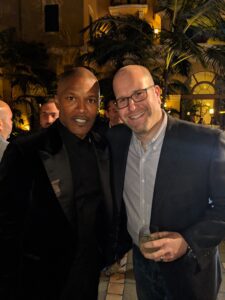 Jamie Foxx and Rabbi Jason Miller