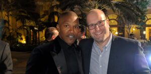 Jamie Foxx and Rabbi Jason Miller