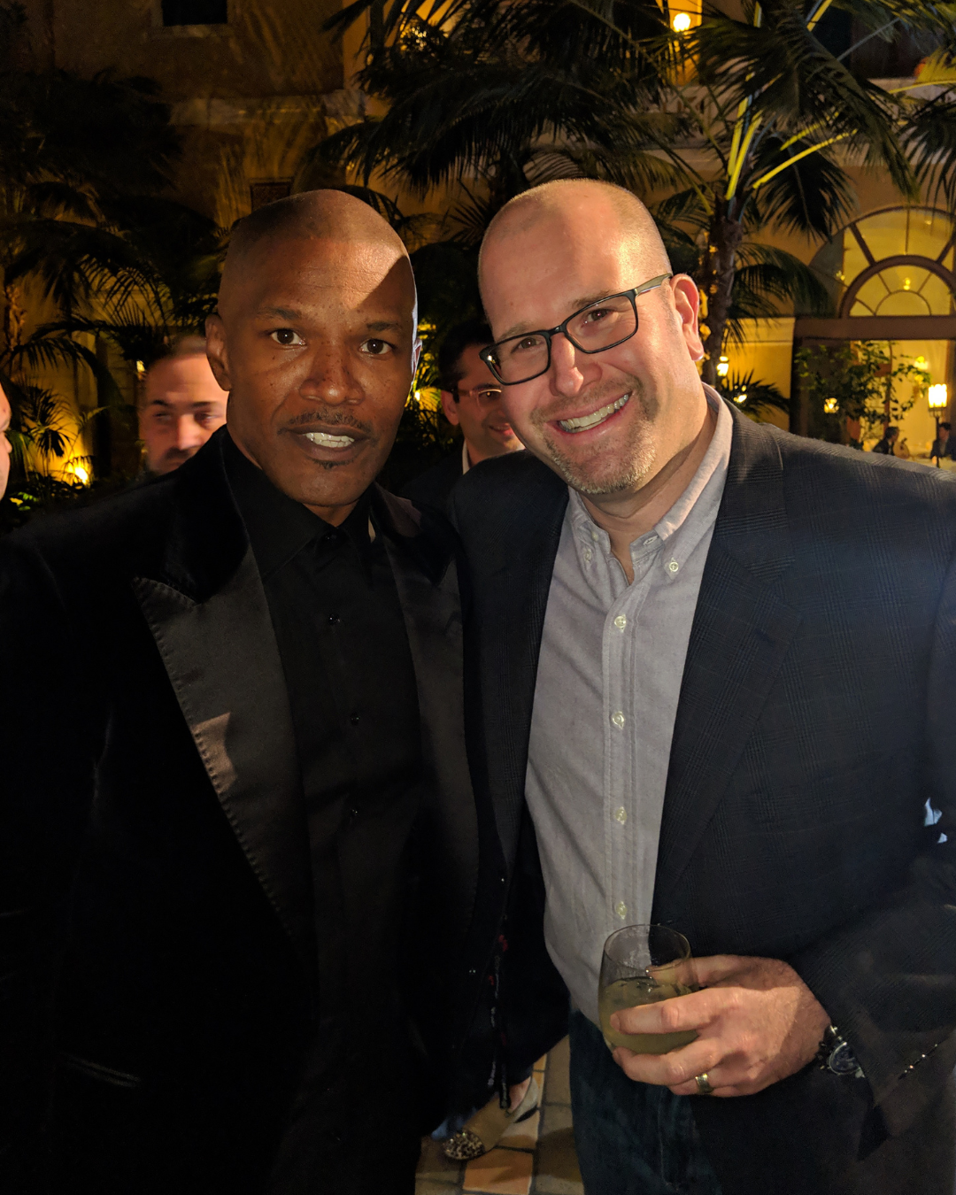 Jamie Foxx and Rabbi Jason Miller