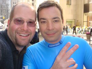 Jimmy Fallon and Rabbi Jason Miller