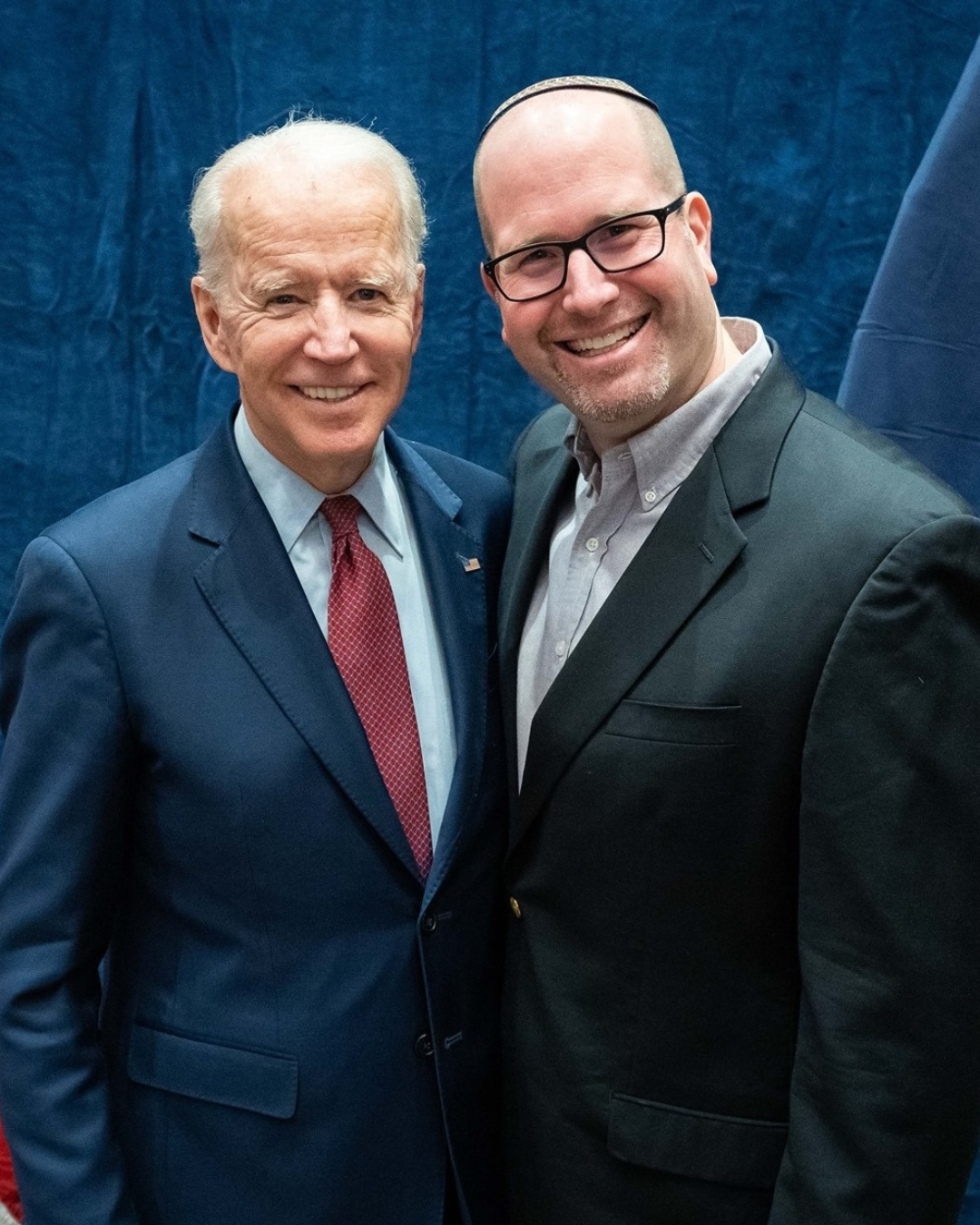 President Joe Biden and Rabbi Jason Miller