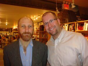 Jonathan Ames and Rabbi Jason Miller