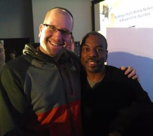 Levar Burton and Rabbi Jason Miller
