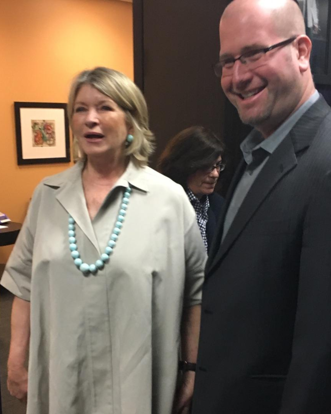 Martha Stewart and Rabbi Jason Miller