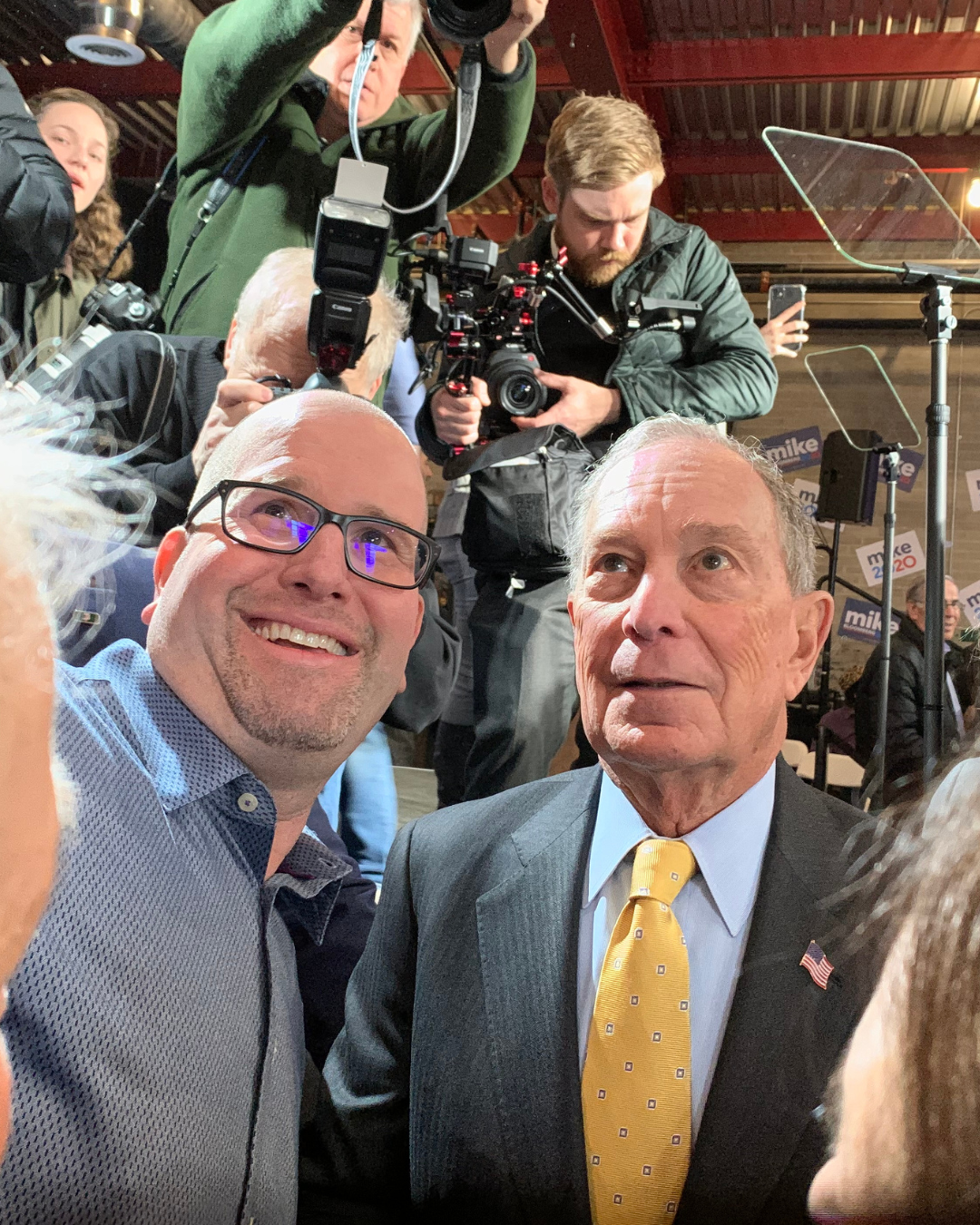 Michael Bloomberg and Rabbi Jason Miller