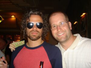 Rusted Root's Michael Glabicki and Rabbi Jason Miller
