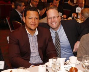 Miguel Cabrera and Rabbi Jason Miller