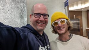 Nash Overstreet and Rabbi Jason Miller
