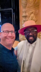 Otis Williams and Rabbi Jason Miller