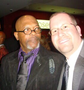 Samuel L. Jackson and Rabbi Jason Miller