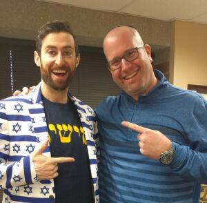 Scott Rogowsky and Rabbi Jason Miller