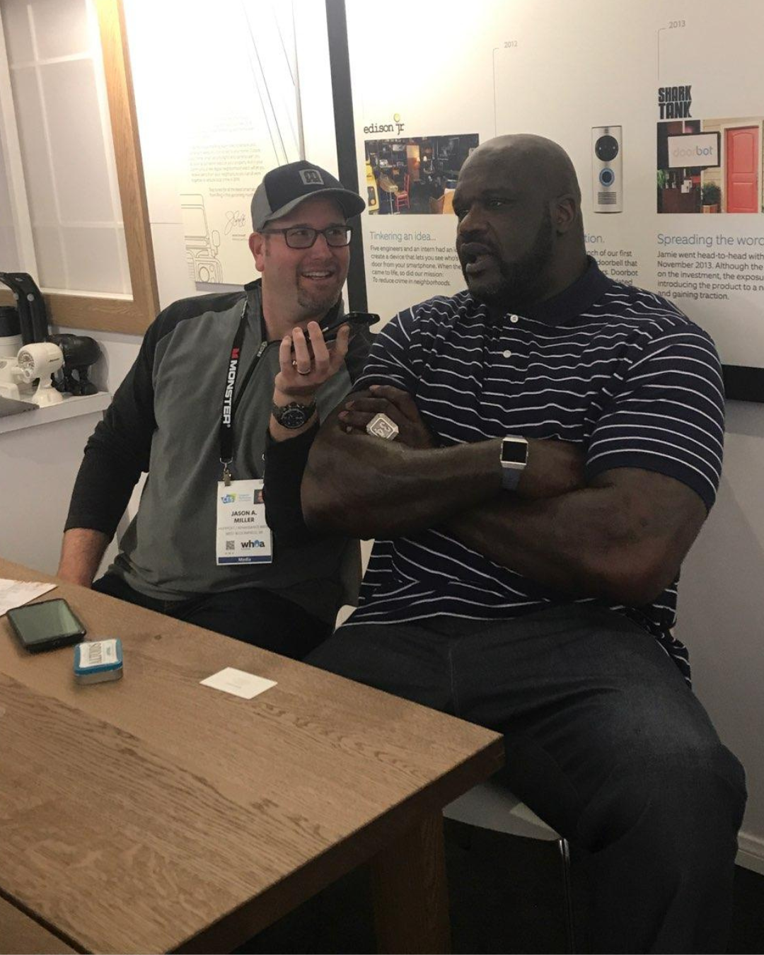 Shaquille O'Neal and Rabbi Jason Miller