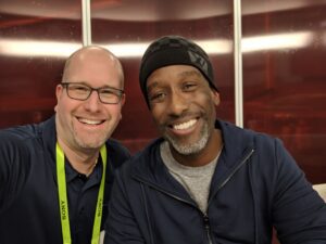 Shawn Stockman and Rabbi Jason Miller