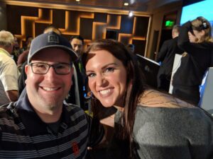 Stephanie McMahon and Rabbi Jason Miller