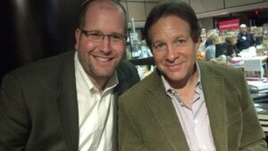 Steve Guttenberg and Rabbi Jason Miller