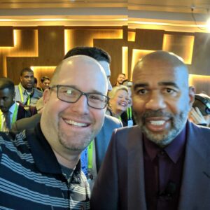Steve Harvey and Rabbi Jason Miller