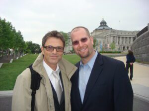 Tim Daly and Rabbi Jason Miller