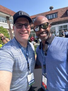Golfer Tim O'Neal and Rabbi Jason Miller