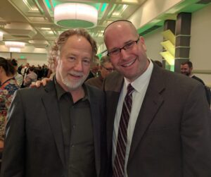 Timothy Busfield and Rabbi Jason Miller
