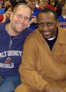 Tommy Hearns and Rabbi Jason Miller