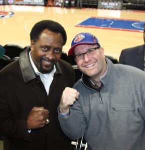 Tommy Hearns and Rabbi Jason Miller