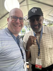 Tommy Hearns and Rabbi Jason Miller