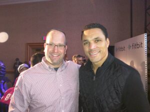 Tony Gonzalez and Rabbi Jason Miller